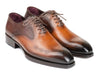 Paul Parkman Goodyear Welted Punched Oxfords Brown & Camel (ID#5364-BRC)