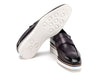 Paul Parkman Men's Smart Casual Gray Leather Loafers (ID#183-GRY)