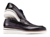 Paul Parkman Men's Smart Casual Gray Leather Loafers (ID#183-GRY)