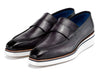 Paul Parkman Men's Smart Casual Gray Leather Loafers (ID#183-GRY)