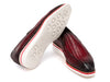 Paul Parkman Men's Smart Casual Bordeaux Woven Leather Loafers (ID#186-WN-BRD)