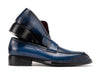 Paul Parkman Men's Norwegian Welted Loafers Blue Patina (ID#8503-BLU)