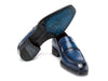 Paul Parkman Men's Norwegian Welted Loafers Blue Patina (ID#8503-BLU)