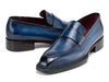 Paul Parkman Men's Norwegian Welted Loafers Blue Patina (ID#8503-BLU)