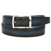 Paul Parkman Men's Dual Color Patina Hand-Painted Leather Belt (ID#B01-H)