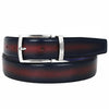 Paul Parkman Men's Dual Color Patina Hand-Painted Leather Belt (ID#B01-H)