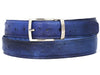 Paul Parkman Men's Handmade Genuine Ostrich Skin Belt Multiple Colors (ID#B04)