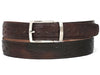 Paul Parkman Men's Handmade Genuine Ostrich Skin Belt Multiple Colors (ID#B04)