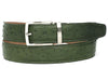 Paul Parkman Men's Handmade Genuine Ostrich Skin Belt Multiple Colors (ID#B04)