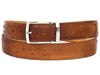 Paul Parkman Men's Handmade Genuine Ostrich Skin Belt Multiple Colors (ID#B04)