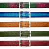 Paul Parkman Men's Handmade Genuine Ostrich Skin Belt Multiple Colors (ID#B04)