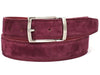 Paul Parkman Men's Handmade Premium Suede Belt Multiple Colors (ID#B06)