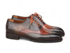 Paul Parkman Men's Goodyear Welted Wingtip Oxford Shoes Green & Brown (ID#E271)