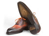 Paul Parkman Men's Goodyear Welted Wingtip Oxford Shoes Green & Brown (ID#E271)