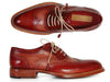 Paul Parkman Men's Wingtip Oxfords Bordeaux & Camel (ID#027B)