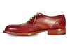 Paul Parkman Men's Wingtip Oxfords Bordeaux & Camel (ID#027B)