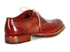 Paul Parkman Men's Wingtip Oxfords Bordeaux & Camel (ID#027B)