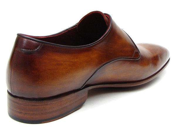 Paul Parkman Black Leather Single Monkstraps (ID#011BLK54)