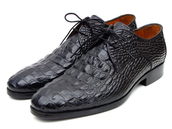 Paul Parkman Light Brown Crocodile Embossed Derby Shoes EU 47 - US 13