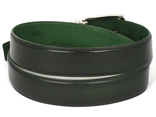 Buy Men's Forest Green Leather Belt - LeatherBeltsOnline.com