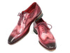Paul Parkman Wingtip Oxfords Burgundy Handpainted Calfskin (ID#741-BUR)