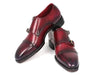Paul Parkman Triple Leather Sole Hand-Welted Cap Toe Monkstrap Shoes (ID#LX77MNK)