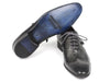 Paul Parkman Wingtip Oxfords Gray & Black Handpainted Calfskin (ID#741-GRY)