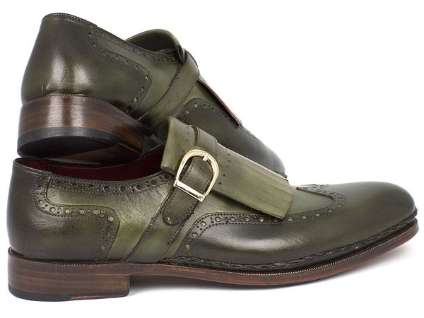 Paul Parkman Grey Hand-Painted Classic Brogues - ZLS34GRY