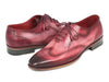 Paul Parkman Wingtip Oxfords Burgundy Handpainted Calfskin (ID#741-BUR)