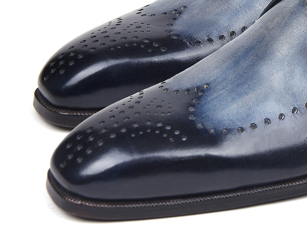 Paul Parkman Wingtip Single Monkstraps Green - 98F54-GRN