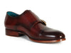 Paul Parkman Men's Cap-Toe Double Monkstraps Brol Dark Brown (ID#045-BRL)