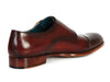 Paul Parkman Men's Cap-Toe Double Monkstraps Brol Dark Brown (ID#045-BRL)
