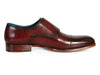 Paul Parkman Men's Cap-Toe Double Monkstraps Brol Dark Brown (ID#045-BRL)