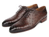 Paul Parkman Men's Brown Genuine Ostrich Oxford Shoes (ID#9475-85)