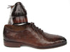 Paul Parkman Men's Brown Genuine Ostrich Oxford Shoes (ID#9475-85)