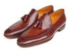 Paul Parkman Tassel Loafer Brown Hand Painted (ID#049-BRW)