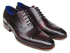 Paul Parkman Men's Captoe Oxfords Black Purple Shoes (ID#074-PURP-BLK)