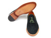 Paul Parkman Men's Tassel Loafer Green Suede Shoes (ID#087-GREEN)