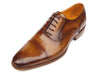 Paul Parkman Men's Captoe Oxfords Brown Leather (ID#074-CML)