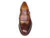 Paul Parkman Wingtip MonkstrapS Brown (ID#060-BRW)