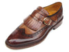 Paul Parkman Wingtip MonkstrapS Brown (ID#060-BRW)