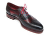 Paul Parkman Men's Triple Leather Sole Wingtip Brogues Navy & Red (ID#027-TRP-NVYBRD)