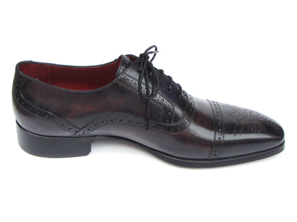 shoesmanページ Paul Parkman Men's Captoe Oxfords Bronze & Black Shoes (ID