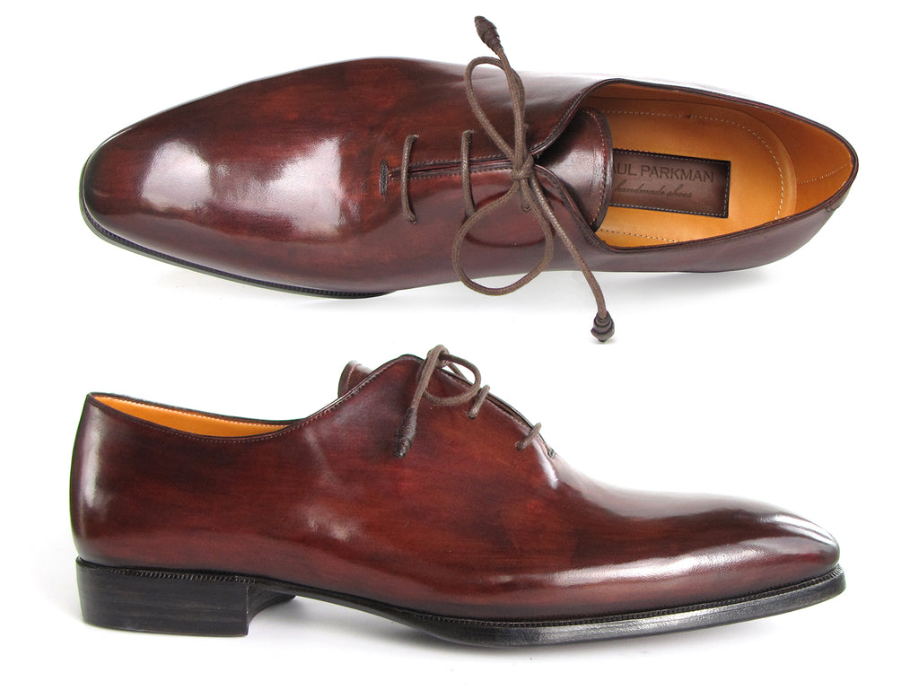 Paul Parkman Men's Oxford Dress Shoes Brown&Bordeaux (ID#22T55)