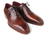 Paul Parkman Plain Toe Brown Calfskin Oxfords (ID#019-BRW)