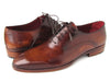 Paul Parkman Plain Toe Brown Calfskin Oxfords (ID#019-BRW)