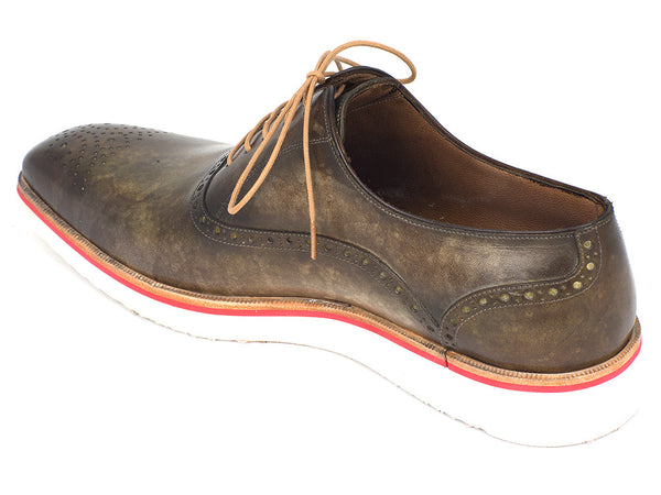 Paul Parkman Smart Casual Oxford Shoes For Men Army Green (ID#184SNK-GRN) EU 42 Paul Parkman Smart Casual Oxford Shoes For Men Army Green (ID#184SNK-GRN) EU 42