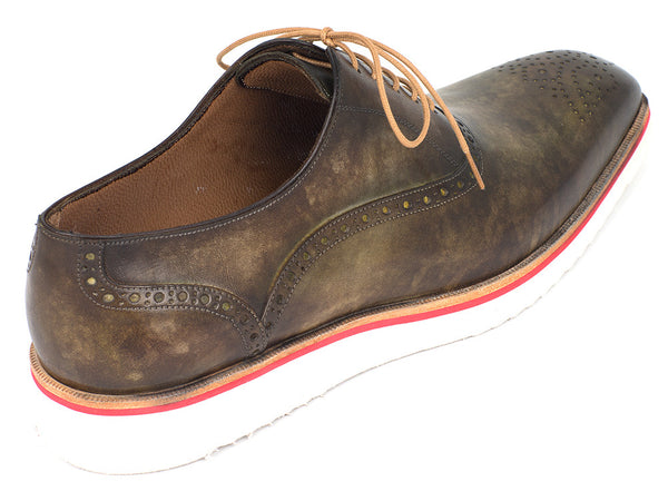 Paul Parkman Smart Casual Oxford Shoes Blue & Purple - 184SNK-BLU