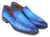 Paul Parkman Genuine Ostrich Loafers Ocean Blue (ID#73954-BLU)