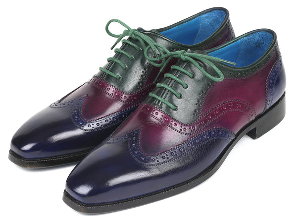 シューズ DN rod man Paul Parkman Men's Multi Color Wingtip Oxfords (ID#PP2284